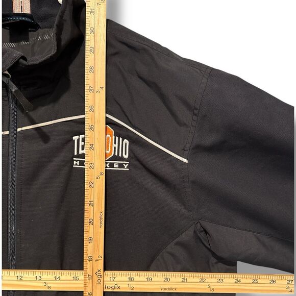 Bauer Hockey Jacket‎ Mens Large Black Full Zip Fleece Lined Softshell Warmup - Picture 11 of 12